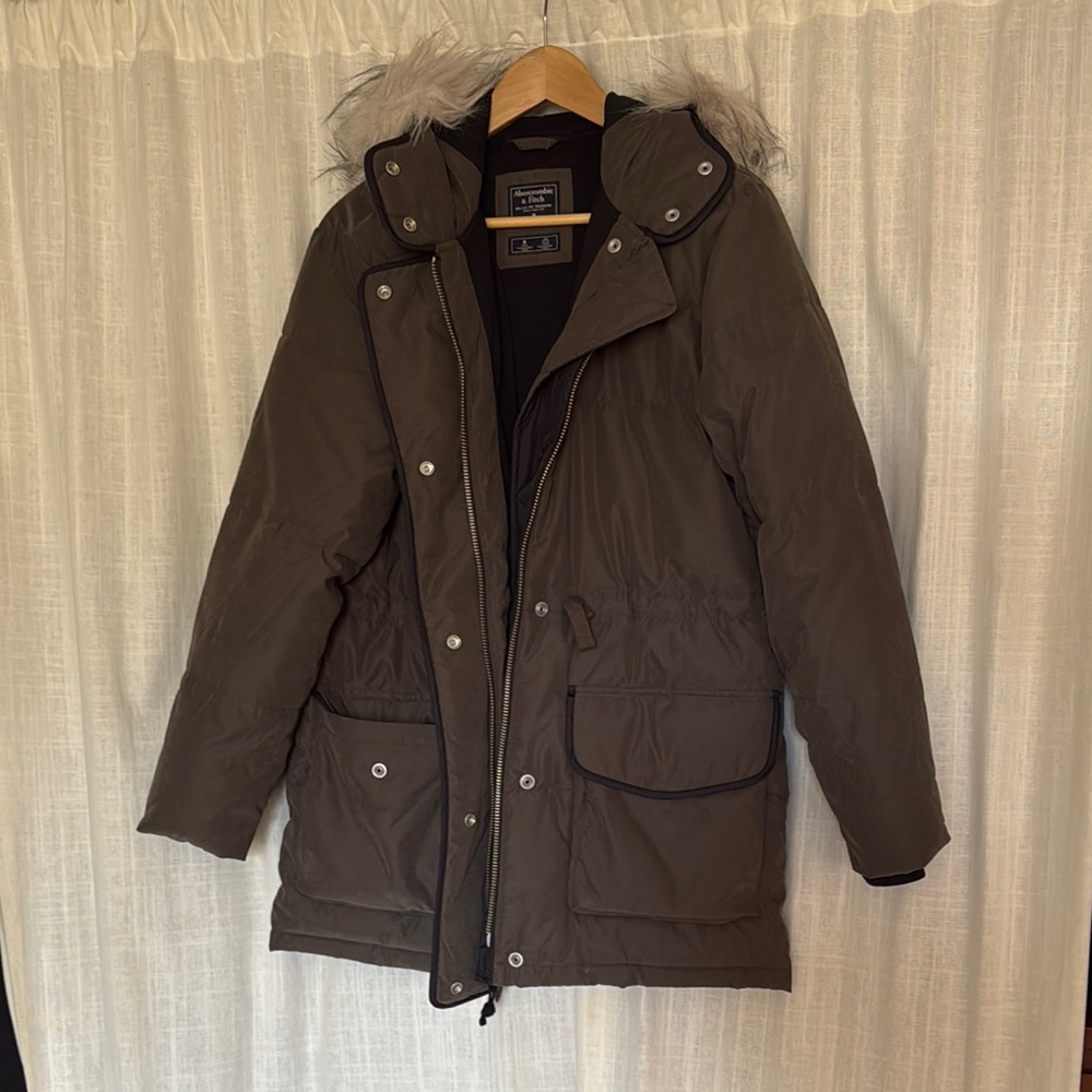 Green Puffer Coat